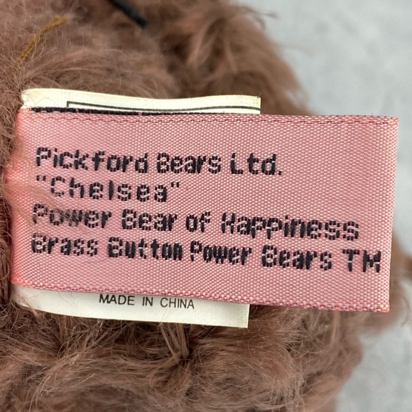 Pickford Brass Button Power Bear of Happiness Chelsea Bracelet 9 inch Plush - Picture 14 of 16